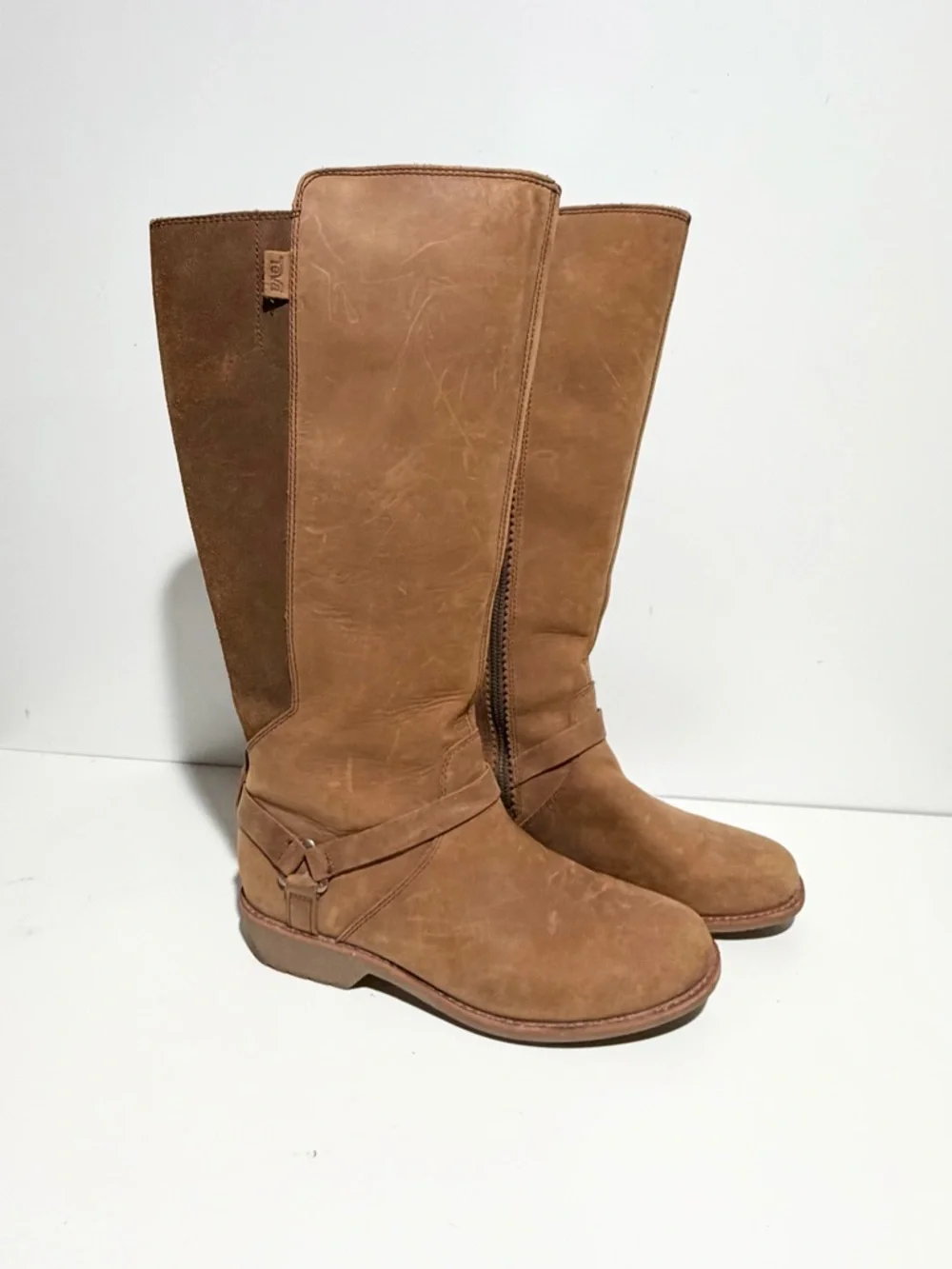 Teva tall leather